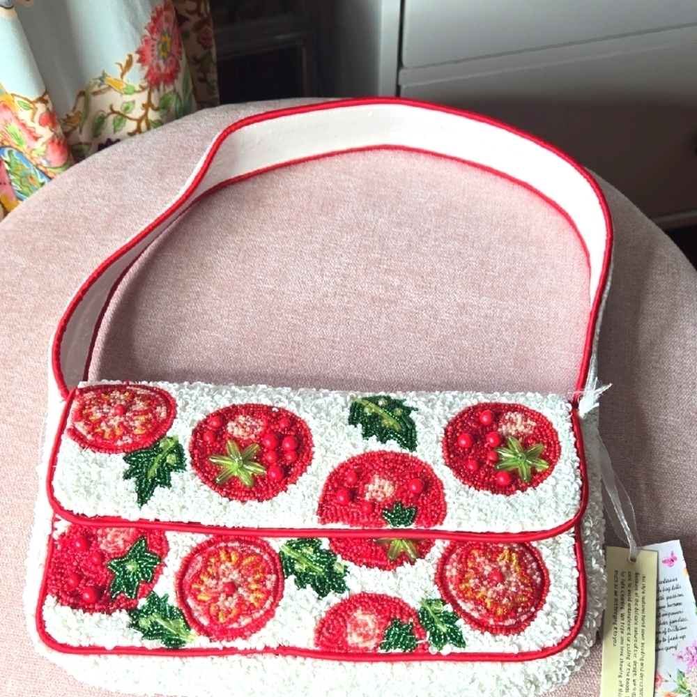 NWT Indian Tomato Beaded Shoulder Bag